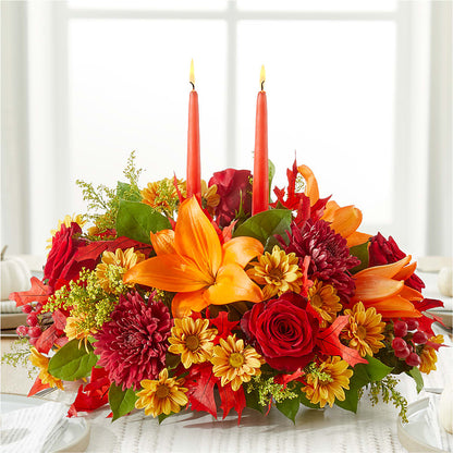 Autumn's Embrace Centerpiece –  Hallmark Flower Shoppe, Panama City FL